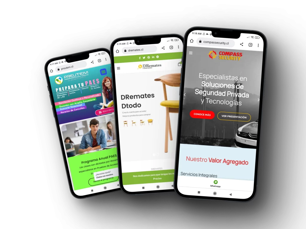 paginas web adaltables a moviles y pantallas